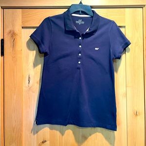Vineyard Vines - Navy Fitted Polo, Size: Medium